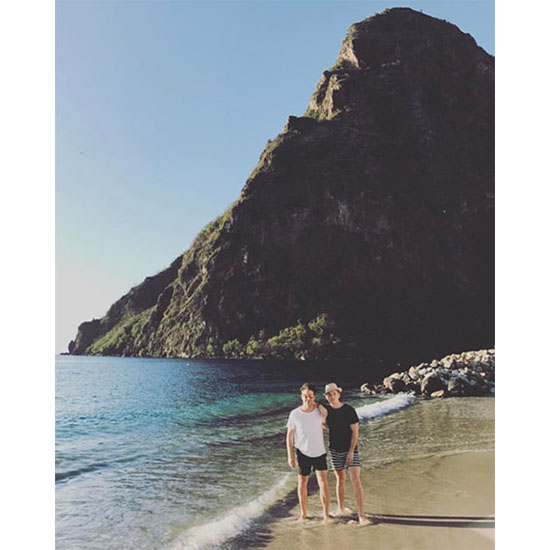 Jeremiah and Nate on the beach 