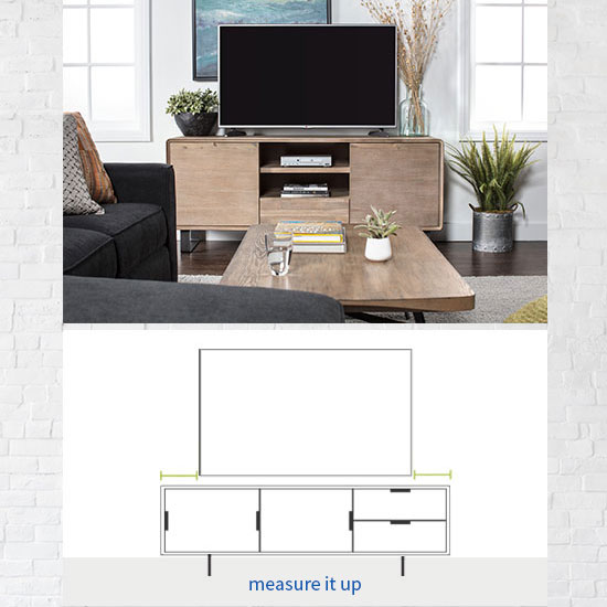 tv stand width