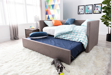 trundle storage bed