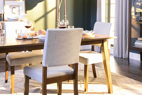 transitional dining room