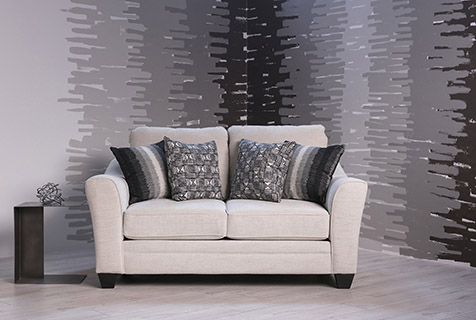 grey loveseat