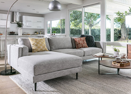 scandinavian style sectional sofa