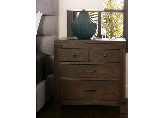 brown nightstand media cutout