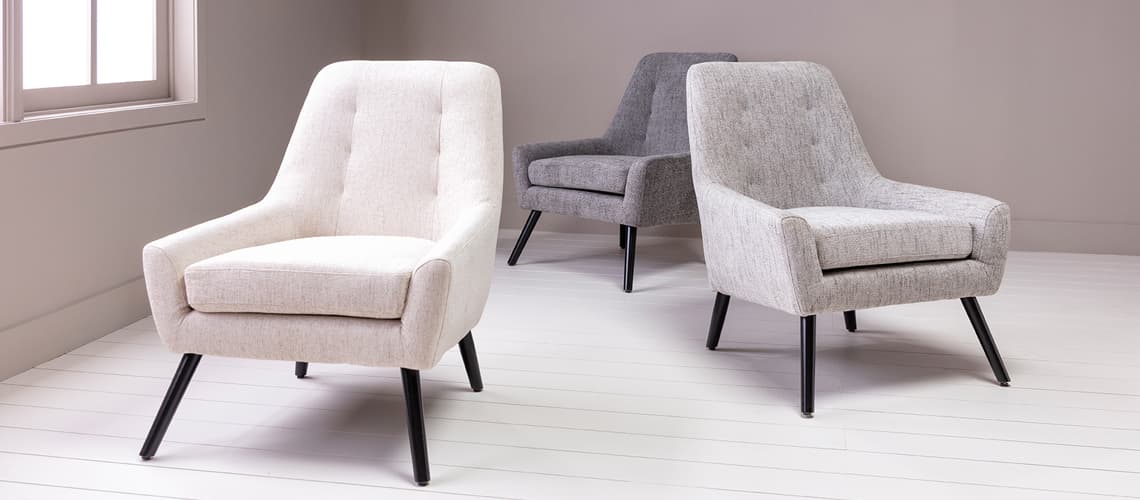 fabric accent chairs