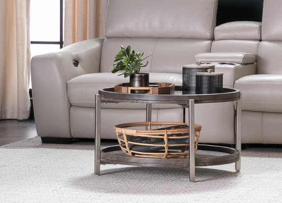 grey coffee table