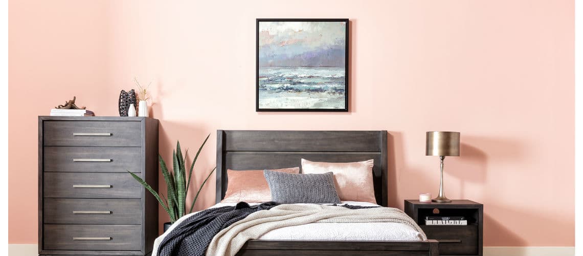 millennial pink wall paint