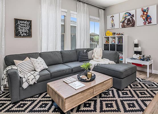 grey sectional