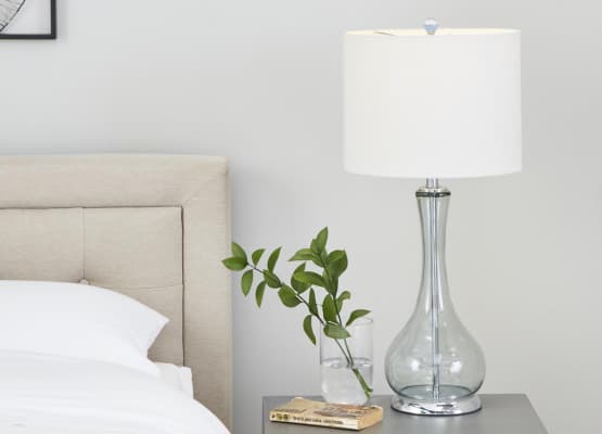 bedside lamp glass