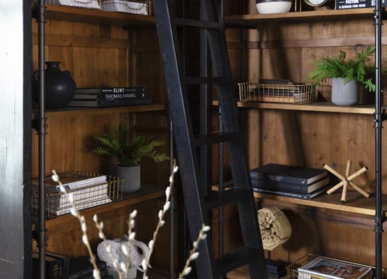 industrial bedroom bookcase