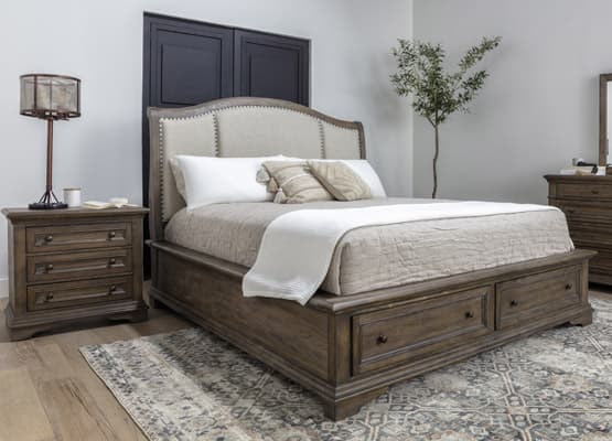 sleigh bed straight lines