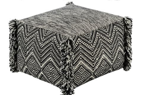 best fringe pillow pouf