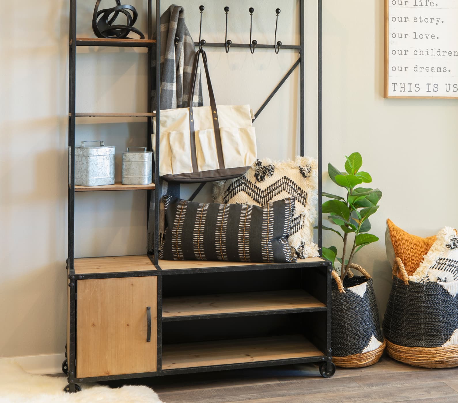 model home entryway