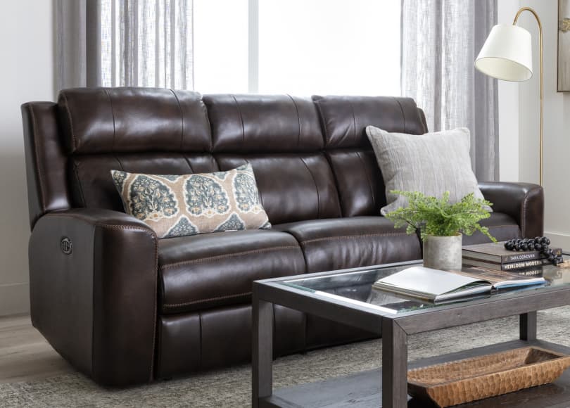 brown upholstery