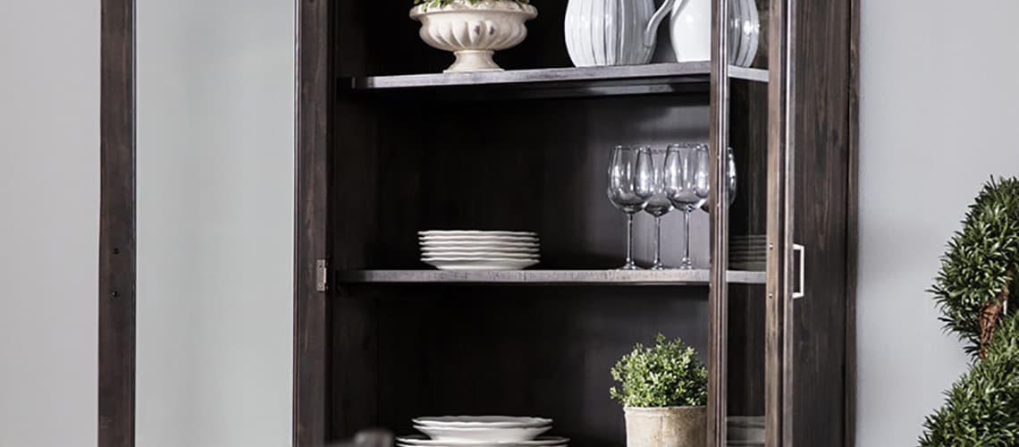 grey shelves