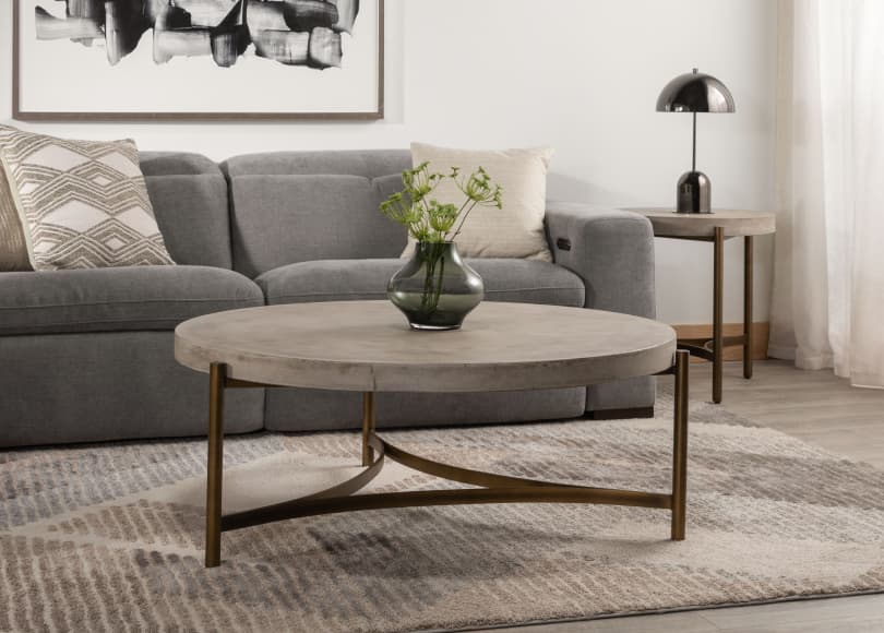 stratus round coffee table