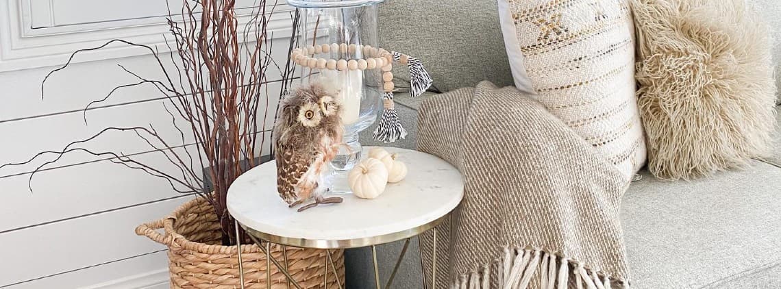 chunky knit fall decor 2023