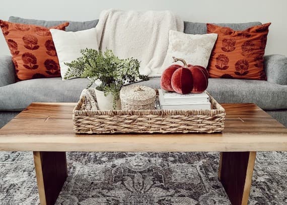 fall decor layers sofa