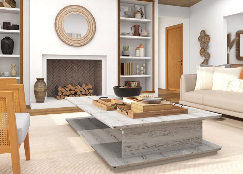 mix wood tones start with neutrals