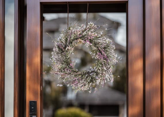 easter front porch lavender