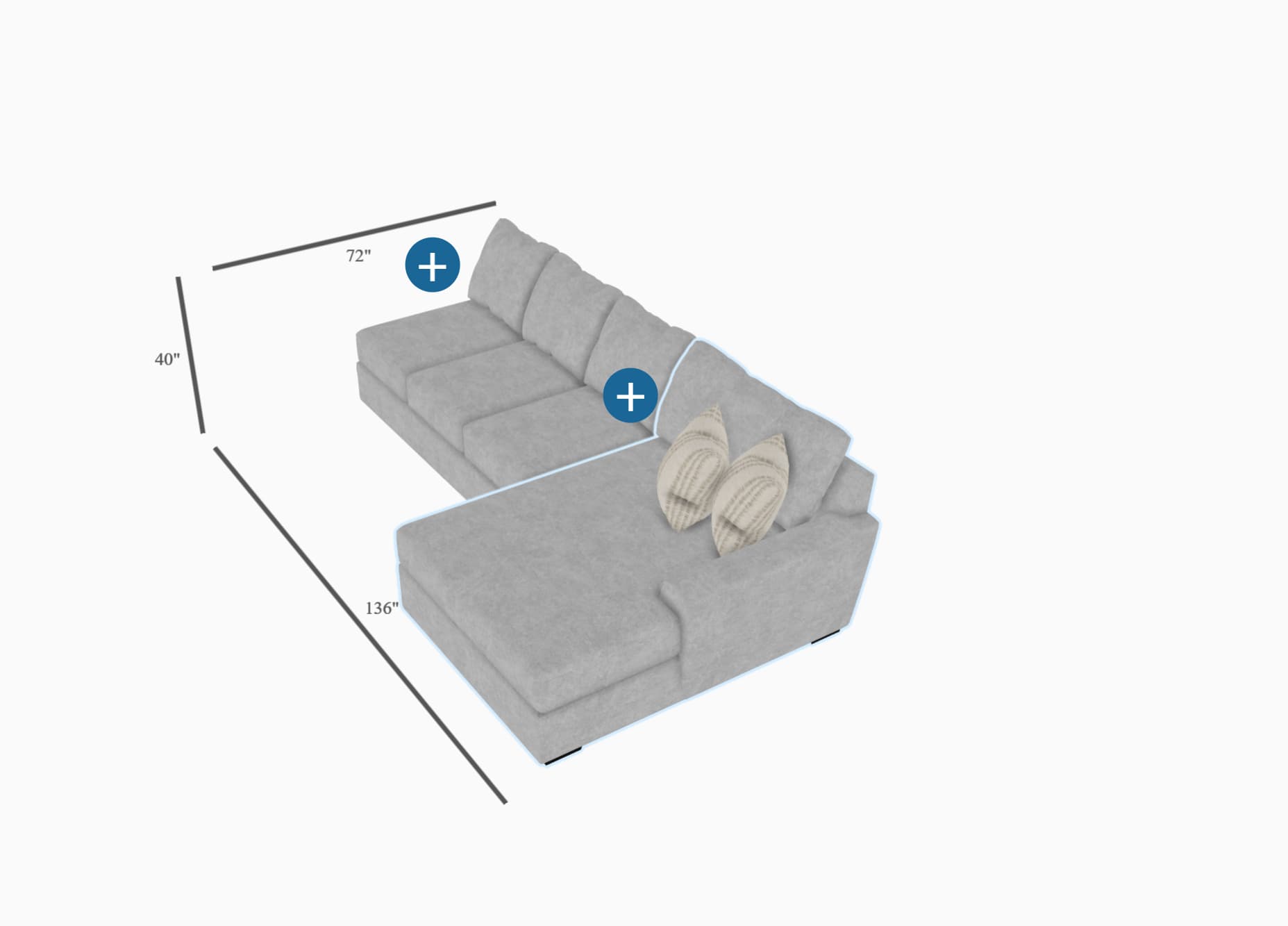 sectional builder look