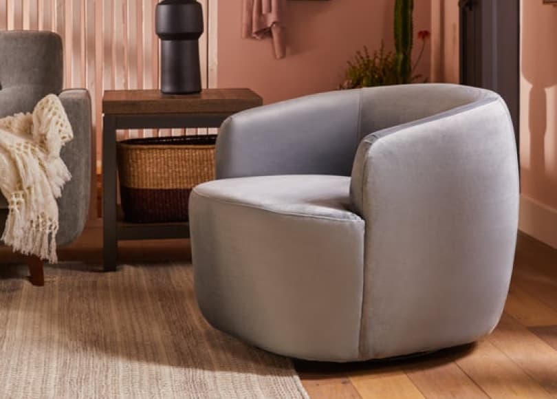 abby gray swivel chair