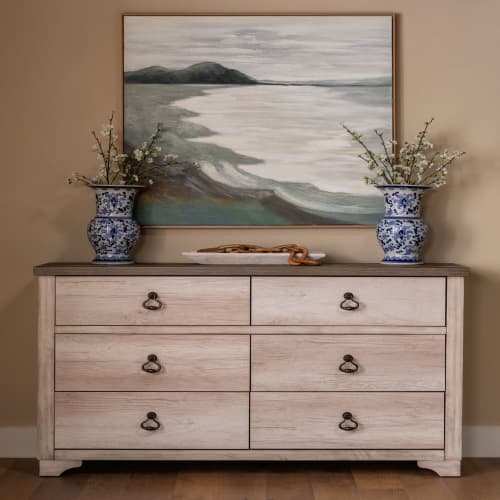 coastal grandmother desk