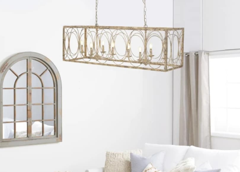 gold metal chandelier