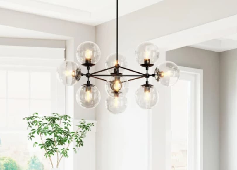 mid-century chandelier