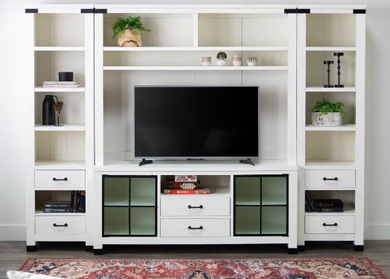 small living room idea tv white