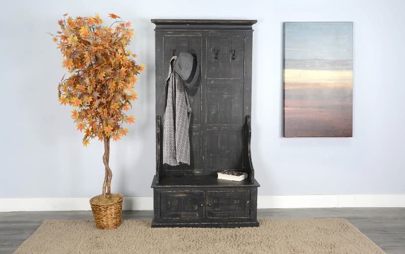 hall tree idea distressed