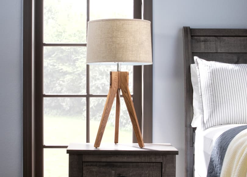 oak wood lamp