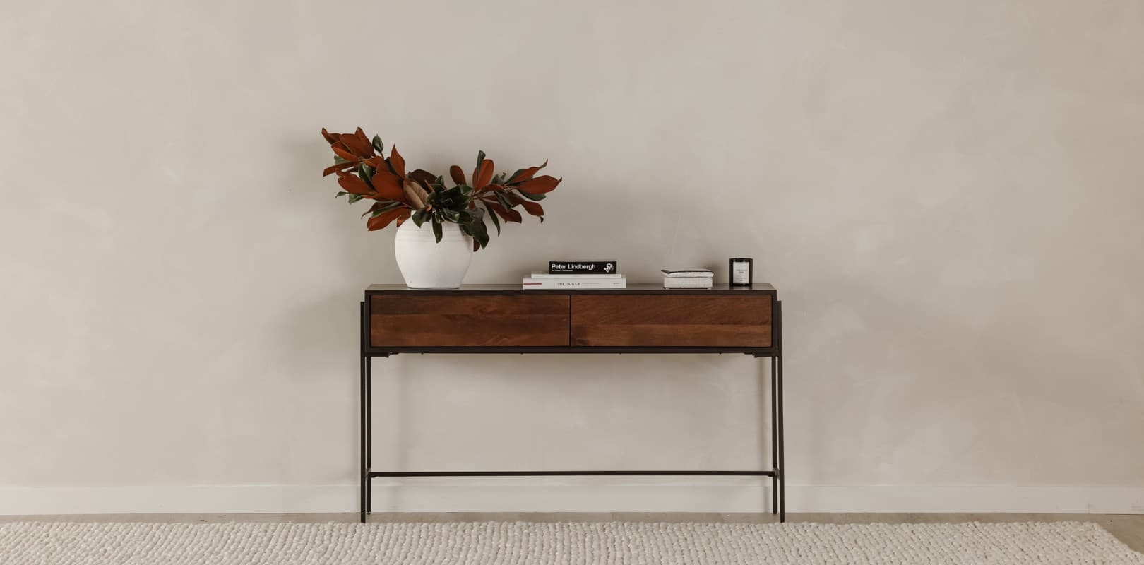 fall entryway table